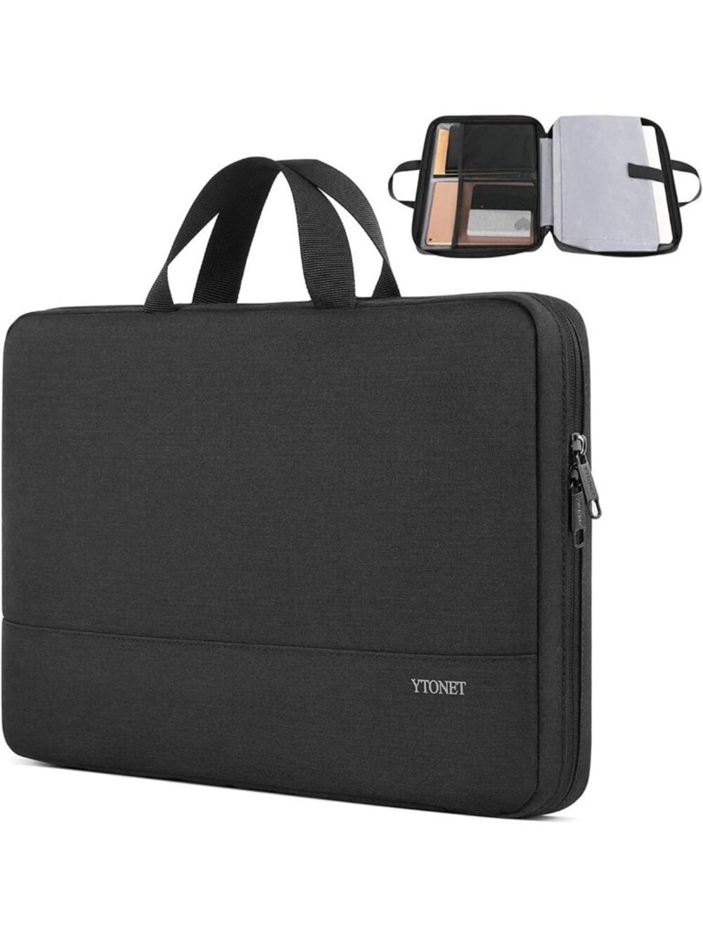 Slim Water-Resistant Laptop Sleeve for 15-16 Inch Notebooks, TSA-Friendly Case